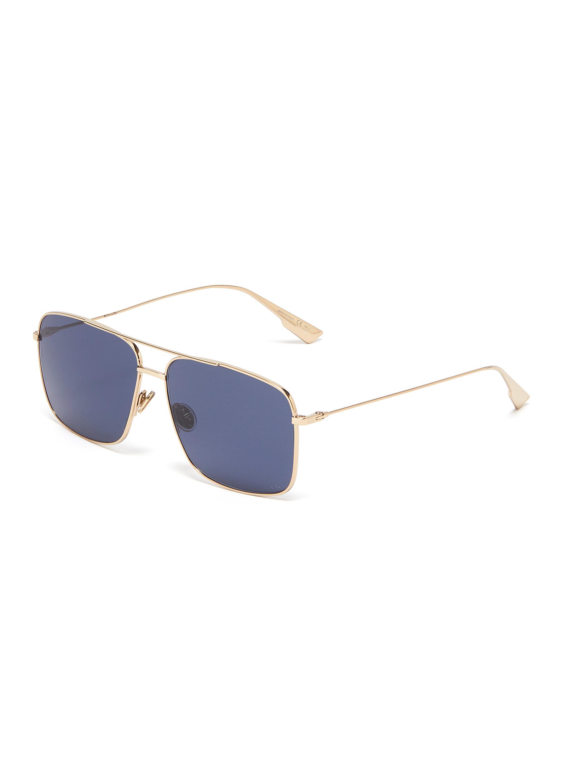 square metal frame sunglasses