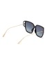 Figure View - Click To Enlarge - DIOR - 'DiorDirection3F' angular metal temples acetate frame sunglasses