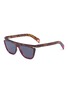 Main View - Click To Enlarge - FENDI - Acetate frame monogram contrast rim cat eye sunglasses