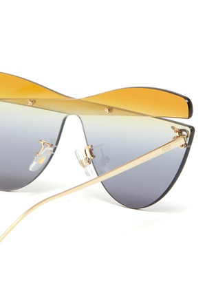 Detail View - Click To Enlarge - FENDI - Oversized Butterfly Frameless Sunglasses