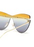 Detail View - Click To Enlarge - FENDI - Oversized Butterfly Frameless Sunglasses