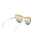 Figure View - Click To Enlarge - FENDI - Oversized Butterfly Frameless Sunglasses