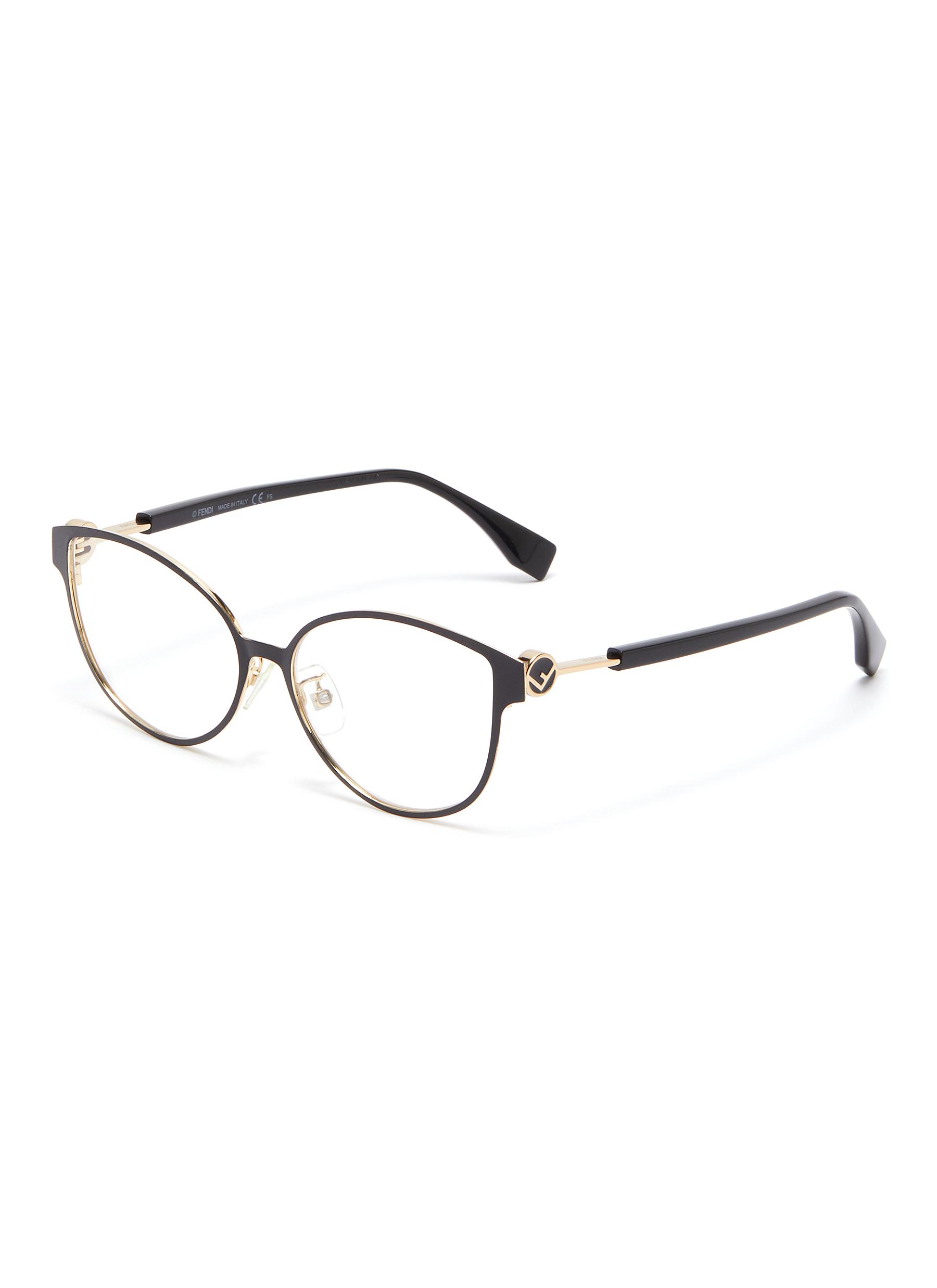 Fendi Acetate Frame Cat Eye Optical Glasses