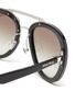 Detail View - Click To Enlarge - MIU MIU - Embellished bridge acetate frame sunglasses