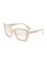 Main View - Click To Enlarge - MIU MIU - Square Acetate Frame Bolded Temple Sunglasses