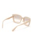 Figure View - Click To Enlarge - MIU MIU - Square Acetate Frame Bolded Temple Sunglasses