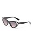 Main View - Click To Enlarge - MIU MIU - Acetate Frame Cateye Sunglasses