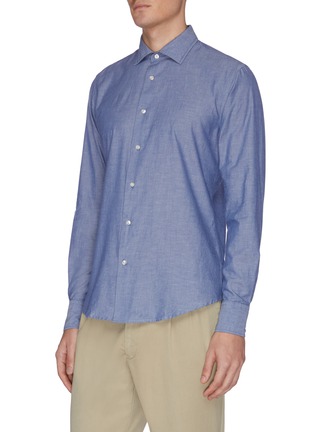 Front View - Click To Enlarge - TRUNK - 'Seymour' chambray shirt