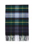 Detail View - Click To Enlarge - JOHNSTONS OF ELGIN - Tartan plaid fringed cashmere scarf