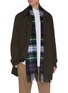 Figure View - Click To Enlarge - JOHNSTONS OF ELGIN - Tartan plaid fringed cashmere scarf