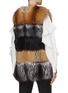 Back View - Click To Enlarge - LECOTHIA - Contrast panel fox fur vest