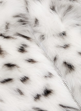  - LECOTHIA - Lynx pattern hooded fox long vest