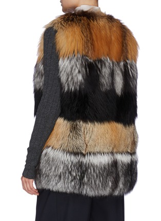 Back View - Click To Enlarge - LECOTHIA - Fox fur vest