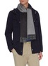Figure View - Click To Enlarge - JOHNSTONS OF ELGIN - Contrast reversible cashmere scarf