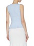 Back View - Click To Enlarge - CRUSH COLLECTION - Flare hem rib knit tank top