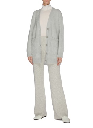 Figure View - Click To Enlarge - CRUSH COLLECTION - V-neck cashmere cardigan