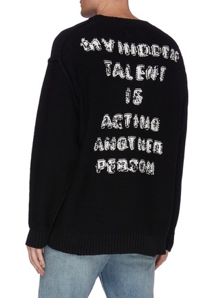 Back View - Click To Enlarge - DOUBLET - 'Acting Someone' Slogan Print Sweater
