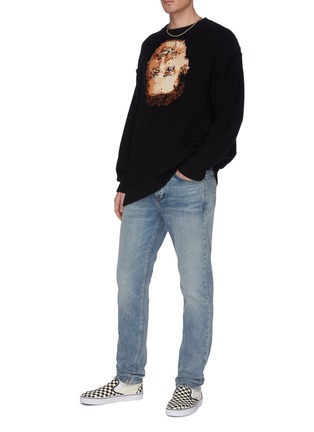 Figure View - Click To Enlarge - DOUBLET - 'Acting Someone' Slogan Print Sweater