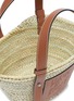 Detail View - Click To Enlarge - LOEWE - 'Basket' leather panel woven bag