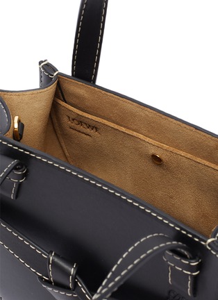 Detail View - Click To Enlarge - LOEWE - 'Gate' knotted belt top handle leather mini bag