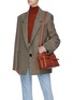 Front View - Click To Enlarge - LOEWE - 'Gate' knotted belt top handle leather mini bag