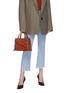 Figure View - Click To Enlarge - LOEWE - 'Gate' knotted belt top handle leather mini bag