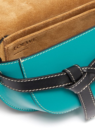 Detail View - Click To Enlarge - LOEWE - 'Gate' colourblock knotted belt leather mini bag