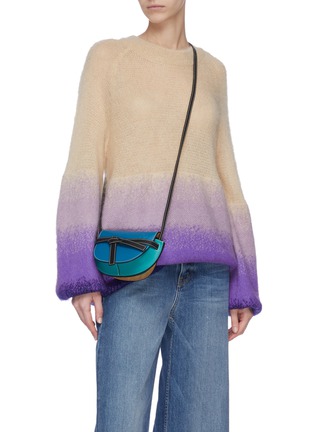 Figure View - Click To Enlarge - LOEWE - 'Gate' colourblock knotted belt leather mini bag