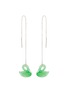 Main View - Click To Enlarge - SAMUEL KUNG - Carved jadeite diamond 18k white gold earrings