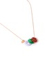 Detail View - Click To Enlarge - SAMUEL KUNG - Jade 18k rose gold loops pendant necklace