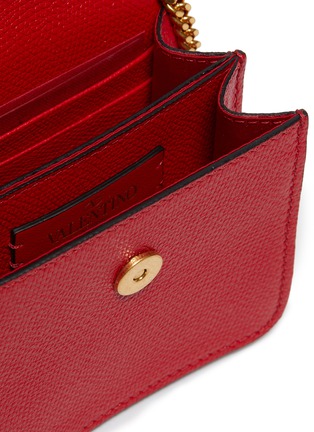 Detail View - Click To Enlarge - VALENTINO GARAVANI - Valentino Garavani 'Vlogo' small leather wallet