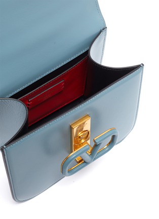 Detail View - Click To Enlarge - VALENTINO GARAVANI - Valentino Garavani VLOGO leather box shoulder bag