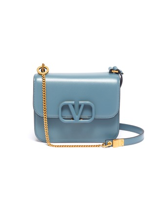 Main View - Click To Enlarge - VALENTINO GARAVANI - Valentino Garavani VLOGO leather box shoulder bag