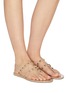 Figure View - Click To Enlarge - VALENTINO GARAVANI - Valentino Garavani rockstud embellished jelly thong sandals