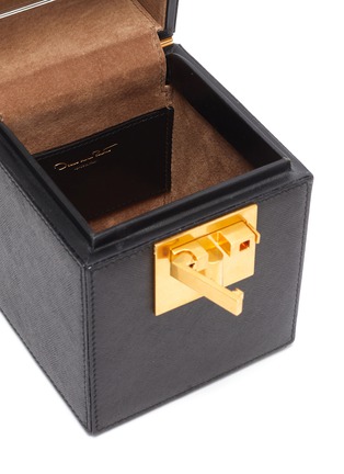 Detail View - Click To Enlarge - OSCAR DE LA RENTA - 'Alibi' mini leather box bag