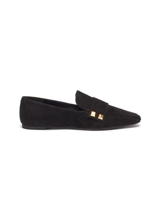 Main View - Click To Enlarge - STELLA LUNA - Stud embellished suede loafers