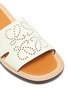 Detail View - Click To Enlarge - LOEWE - Perforated anagram leather slides