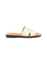 Main View - Click To Enlarge - LOEWE - Perforated anagram leather slides