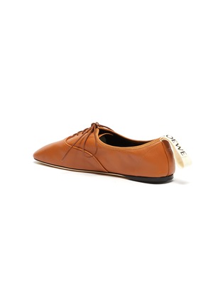  - LOEWE - Square toe leather derby loafers