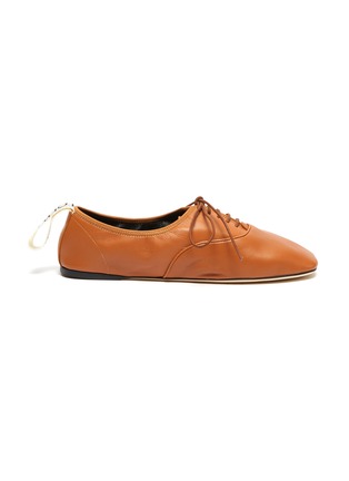 Main View - Click To Enlarge - LOEWE - Square toe leather derby loafers