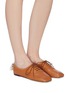 Figure View - Click To Enlarge - LOEWE - Square toe leather derby loafers