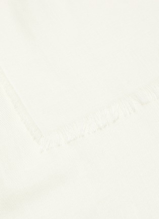 Detail View - Click To Enlarge - JOHNSTONS OF ELGIN - Frayed cashmere scarf