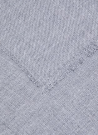 Detail View - Click To Enlarge - JOHNSTONS OF ELGIN - Frayed cashmere scarf