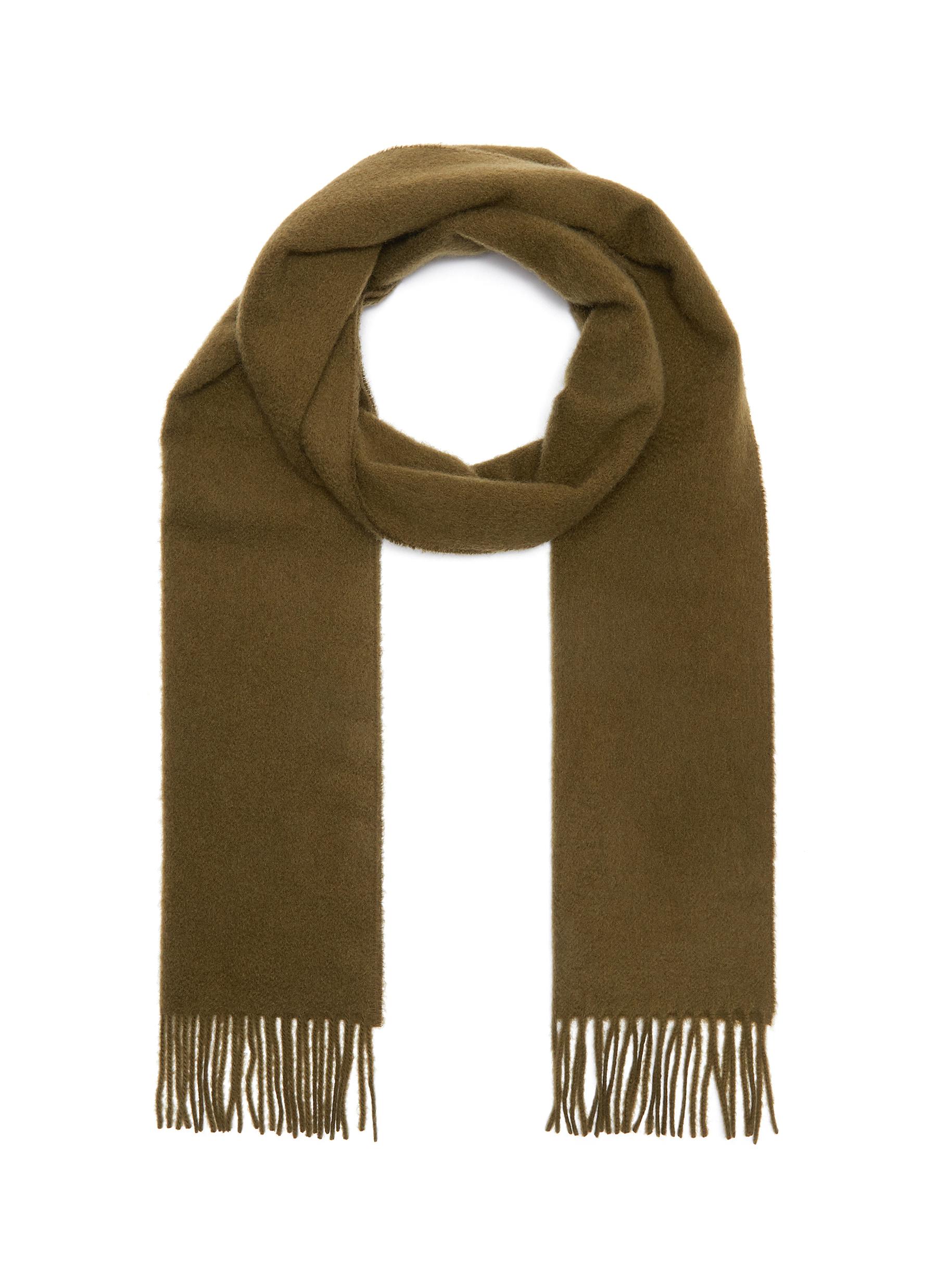Johnstons Of Elgin 'plain' Cashmere Scarf In Brown