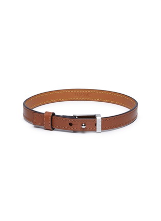 Main View - Click To Enlarge - LOEWE - LEATHER DOUBLE BRACELET