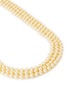 Detail View - Click To Enlarge - LANE CRAWFORD VINTAGE ACCESSORIES - Pearl chain diamanté clasp 3 strand necklace