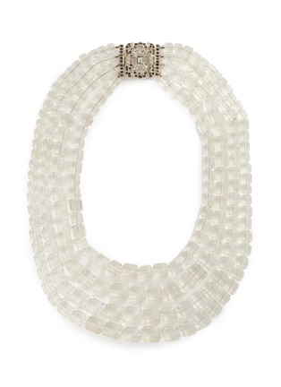 Main View - Click To Enlarge - LANE CRAWFORD VINTAGE ACCESSORIES - Diamanté four strand necklace