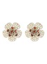 Main View - Click To Enlarge - LANE CRAWFORD VINTAGE ACCESSORIES - Diamanté flower-shaped earrings