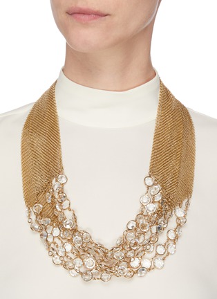 Figure View - Click To Enlarge - LANE CRAWFORD VINTAGE ACCESSORIES - Assouline crystal mesh necklace
