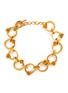 Main View - Click To Enlarge - LANE CRAWFORD VINTAGE ACCESSORIES - Round link rose embellished necklace